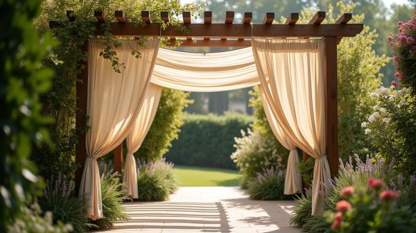 Des toiles personnalisées pour pergolas qui redéfinissent votre espace extérieur